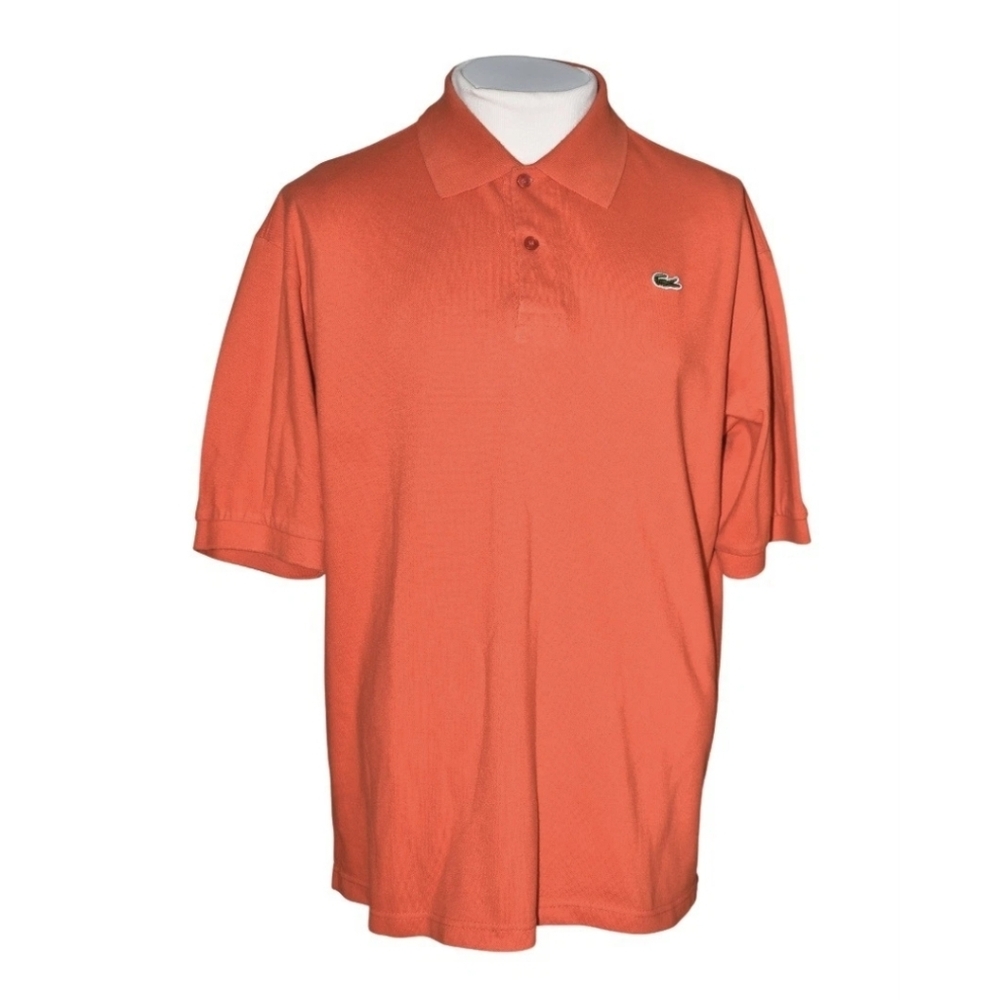 Lacoste Men's Orange Polo Shirt Size 7 US XXL